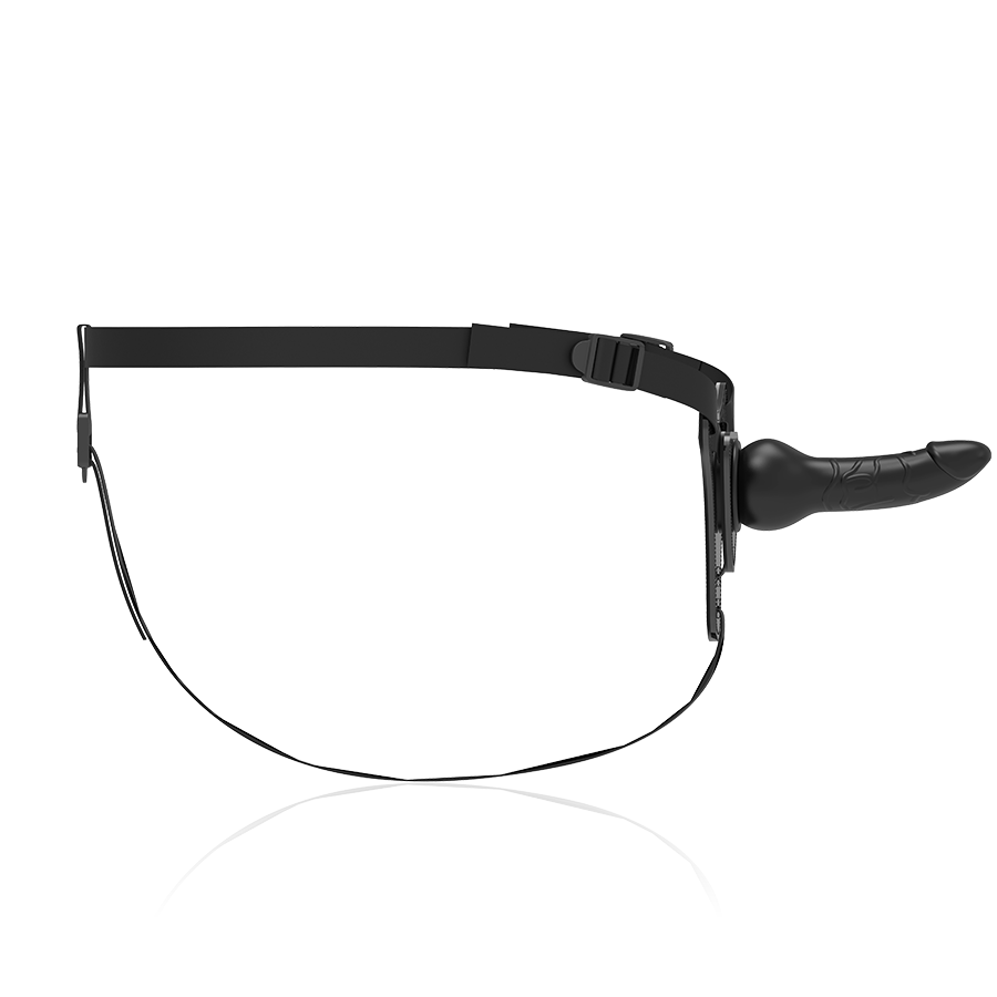 Fetish submissive arnãs silicona negro realistic 16cm