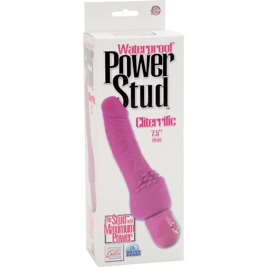 Power stud cliterrific vibrador realstico rosa