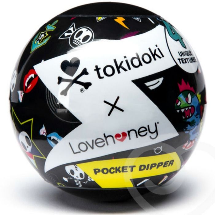 Tokidoki mini masturbador masculino con texturas logo tokidoki