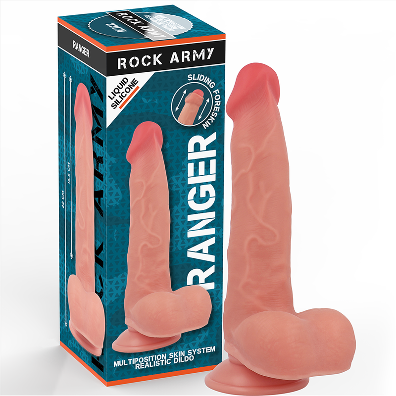 Dildo Rock Army Ranger Realista 22 cm Doble Densidad