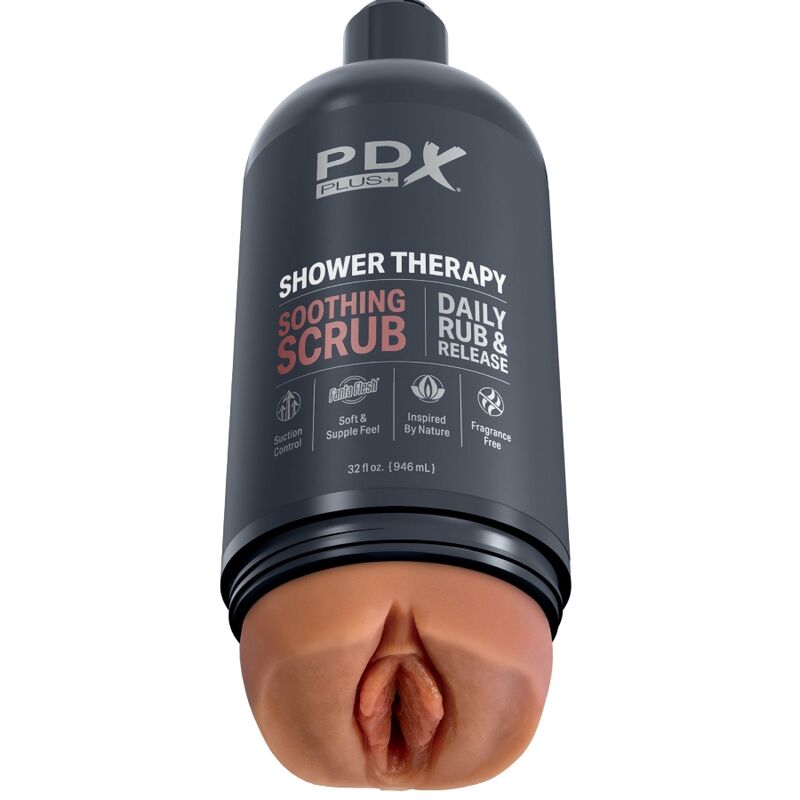 Pdx plus - masturbador stroker diseão discreto de bote champu soothing scrub caramelo
