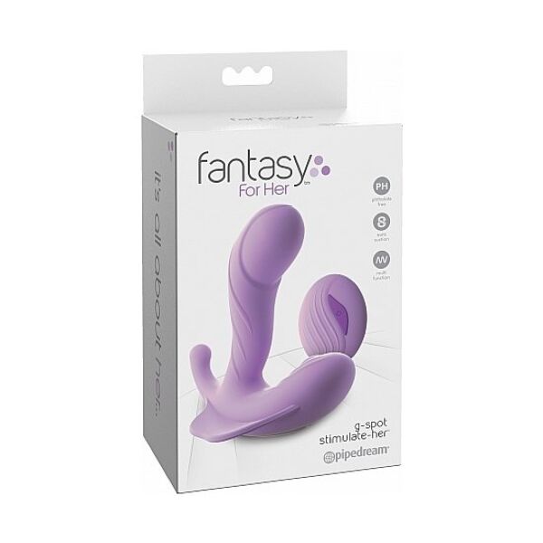Vibrador de punto G Pipedream Fantasy For Her con control remoto