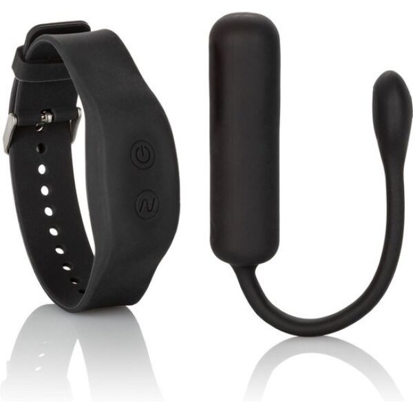 Bala vibradora Calexotics Petite Bullet con su controlador de pulsera