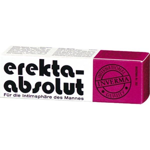 Crema de masaje para el pene Inverma Erekta Absolut, envase de 18 ml