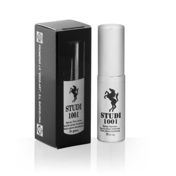 Spray retardante Eros-Art Studi 1001 en su envase de 20 ml