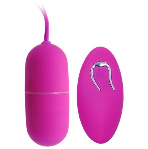 Huevo vibrador Pretty Love Arvin con forma de bala y detalles metalizados