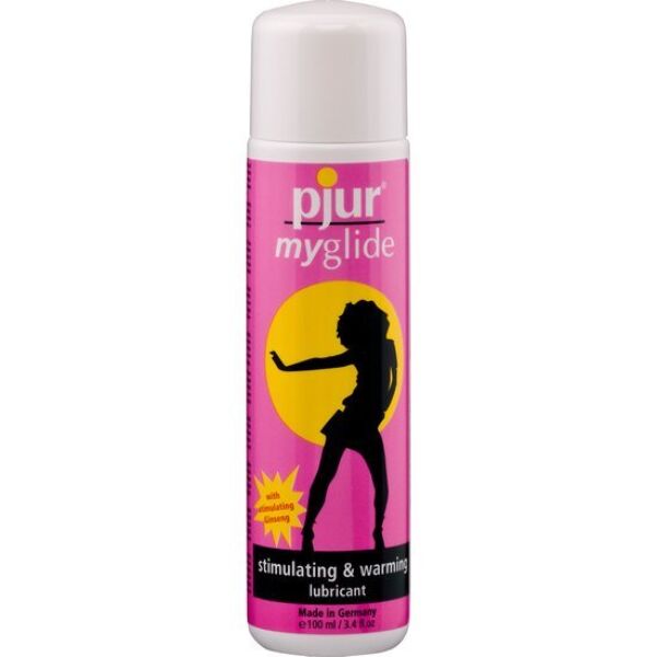 Envase de Lubricante Pjur My Glide 100 ml con efecto de calor