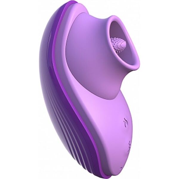 Vibrador Fantasy For Her Silicone Fun Tongue, con su lengua de silicona y el borde extraíble
