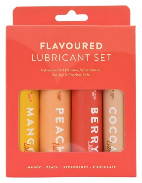 Loving Joy Flavoured Lubricant Set, cuatro frascos de lubricante con sabor de 30 ml