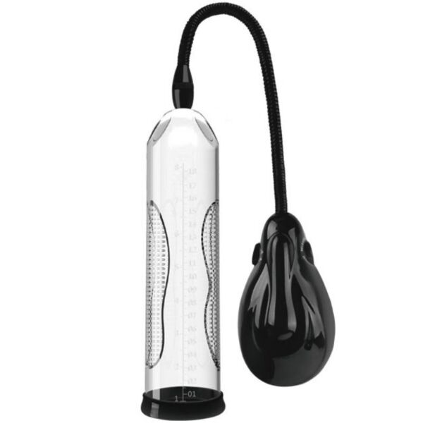 Bomba de pene Pretty Love Alexander con su tubo transparente y escala graduada