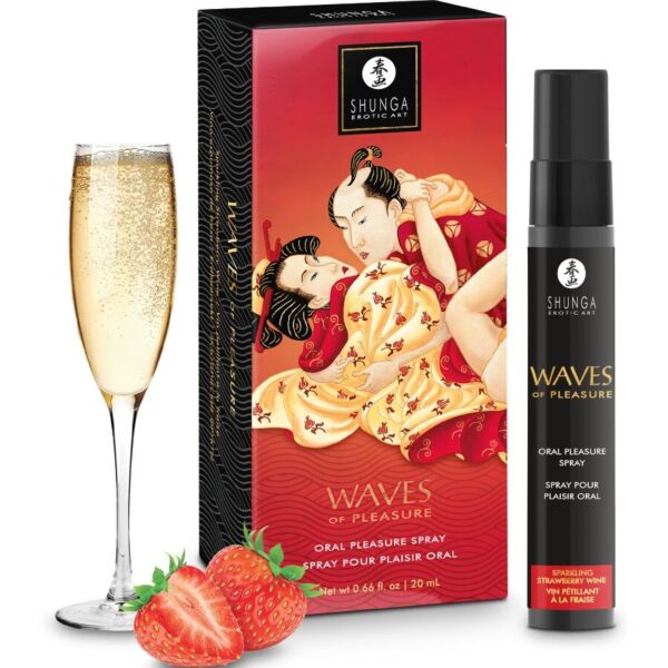 Spray oral comestible Shunga Waves of Pleasure, envase de 20 ml