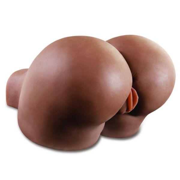 Masturbador de torso Pipedream Extreme Toyz Fuck Me Silly, piel morena, con vagina y glúteos
