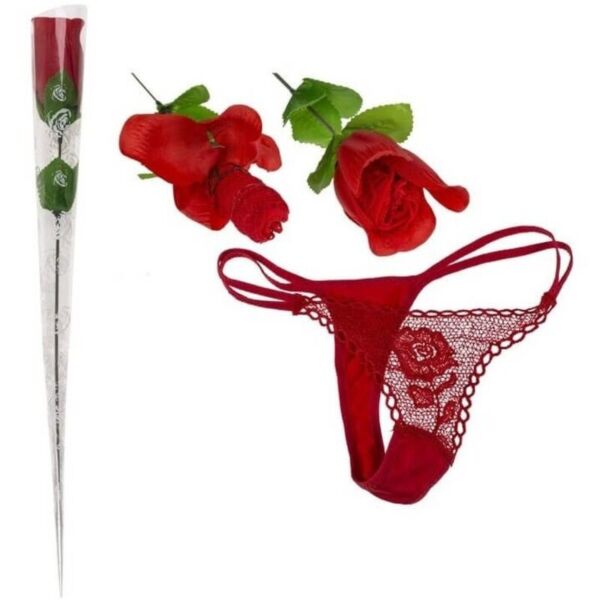 Diablo Picante Rosa Convertible en Tanga, una rosa que se transforma en tanga