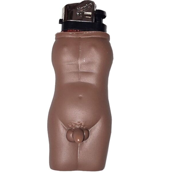 Mechero Diablo Picante Cuerpo Hombre Mulato, con forma de cuerpo de hombre