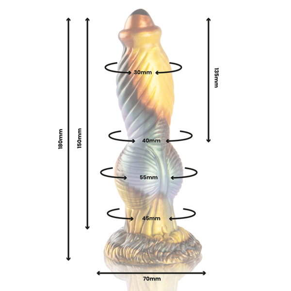 Dildo vibrador EPIC Phoenix con su mando a distancia