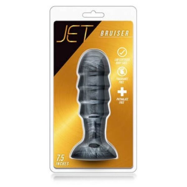 Plug anal Blush Novelties Jet Bruiser con relieves y base de ventosa