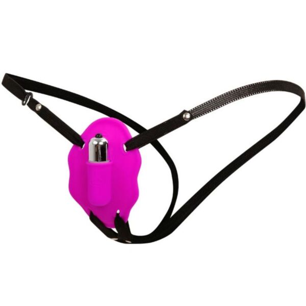 Arnés con vibración Baile Love Rider, con braguita de silicona y bala vibradora