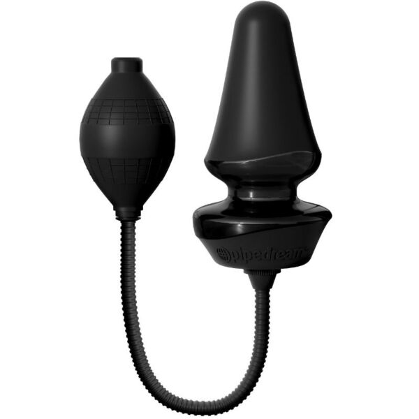 Plug anal hinchable Anal Fantasy Elite de Pipedream, con su manguera de inflado