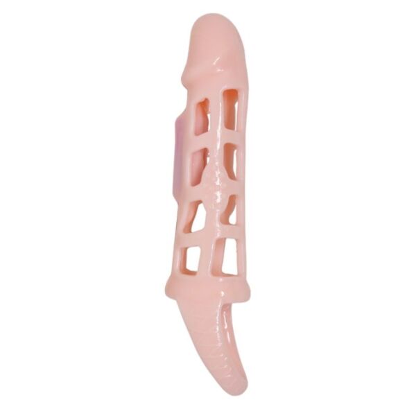 Funda extensora de pene Pretty Love BI-026209 con anilla para los testículos