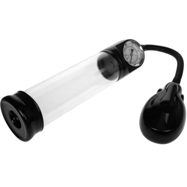 Bomba de erección automática Pretty Love Alexander con medidor de presión y túnel transparente