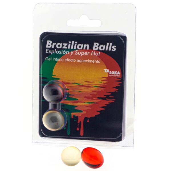 Pack de dos bolas de masaje Brazilian Balls efecto super caliente