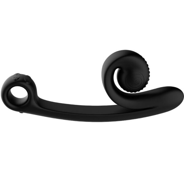 Vibrador SVibe Curve de silicona, con cabeza para el clítoris y mango