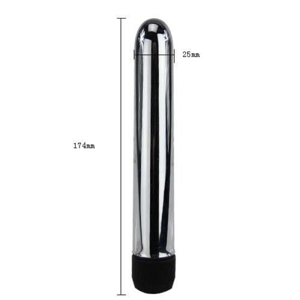 Vibrador clásico Baile BW-006002 con acabado metalizado
