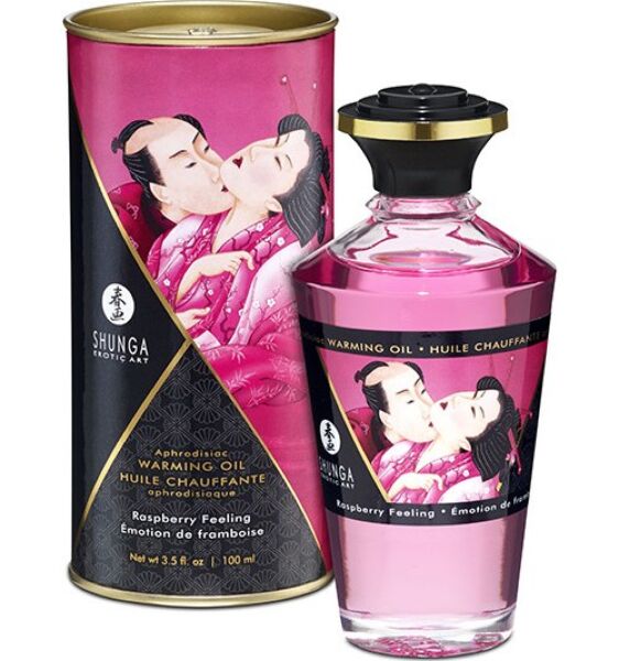 Frasco de aceite de masaje Shunga con efecto calor, de 100 ml