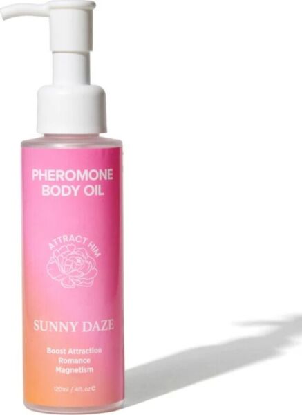 Aceite corporal con feromonas Eye of Love Bloom de 120 ml, en sus aromas Lilac Dream y Sunny Daze