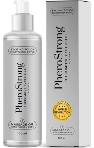 Aceite de masaje con feromonas PheroStrong para hombre, formato de 100 ml