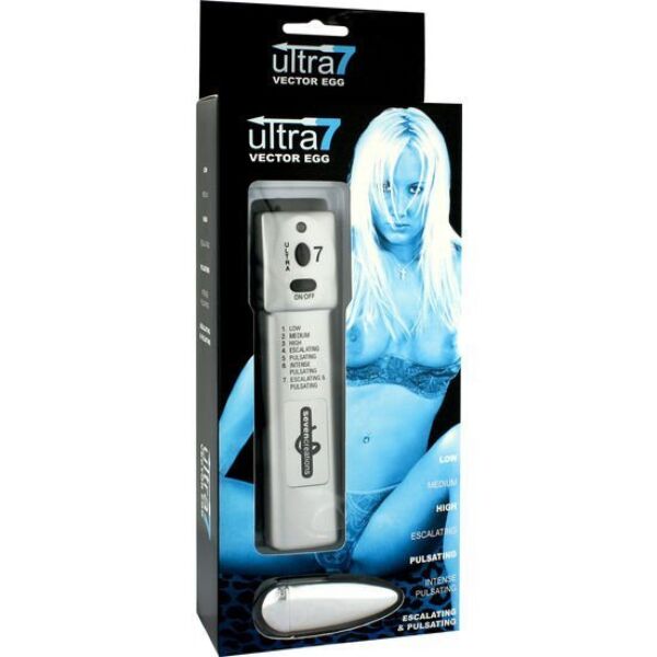 Huevo vibrador Seven Creations Ultra 7 con mando