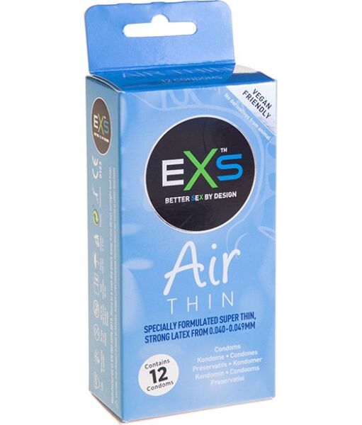 Caja de preservativos Exs Air Thin 12 unidades