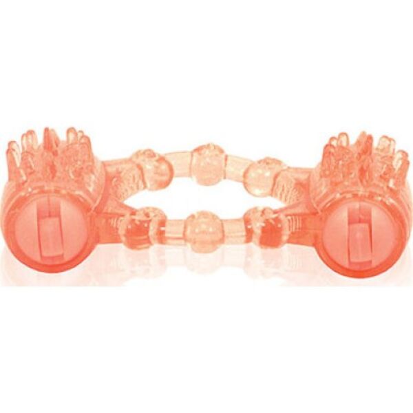 Anilla vibradora Screaming O The Two-O en naranja transparente