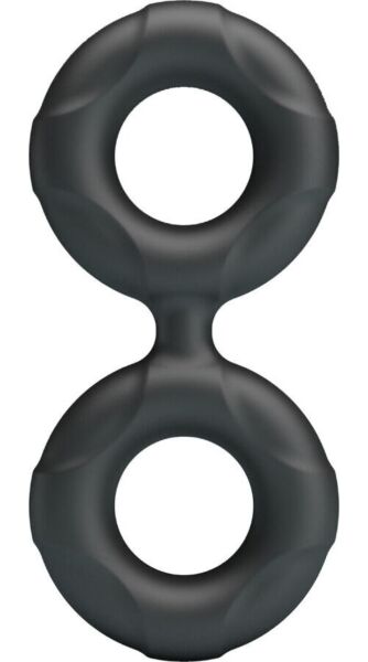 Anillo para el pene Crazy Bull Radwan Modelo 19 de silicona, con sus dos anillos