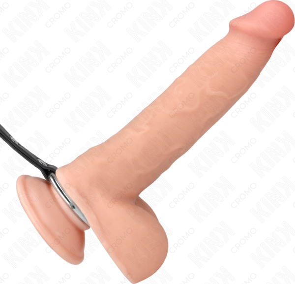 Anillo Kink con pinzas: anillo para el pene de metal con cadena y pinzas para pezones