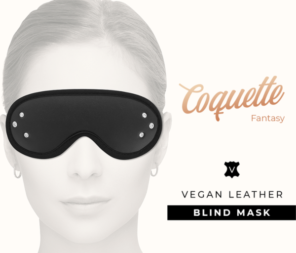 Antifaz Coquette Chic Desire Fantasy de cuero vegano para bondage