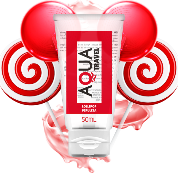 Lubricante de sabores Aqua Travel, en formato de viaje