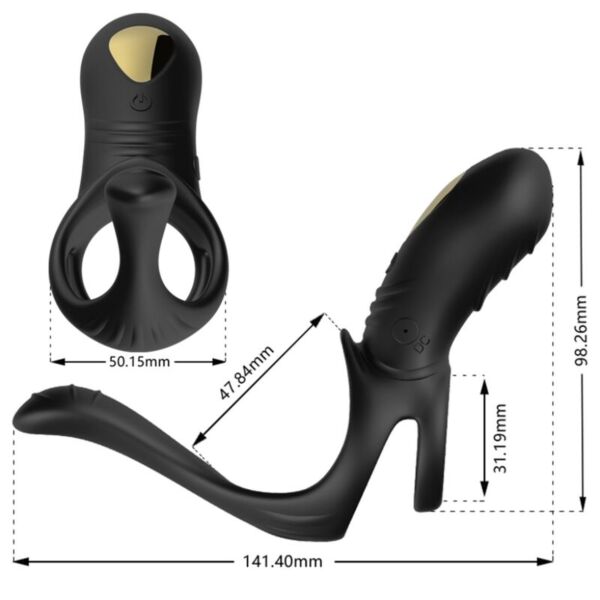 Anillo vibrador Armony Joy Jumper con sus dos anillos elásticos