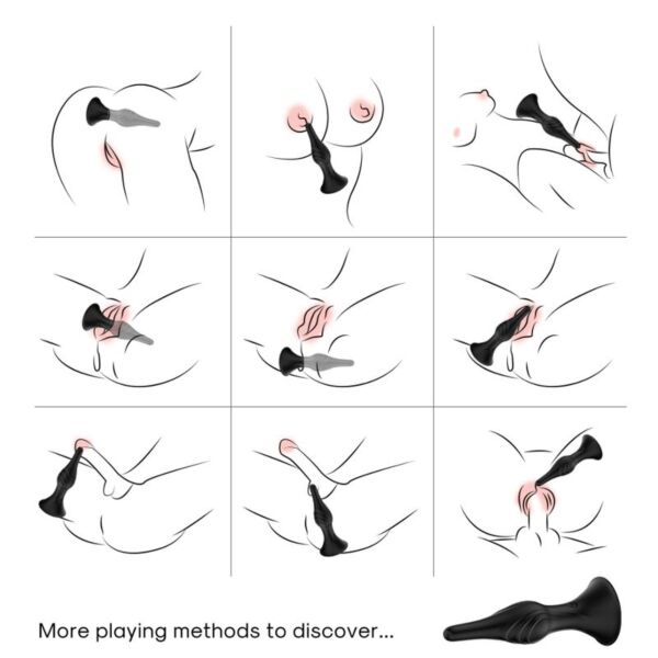 Plug anal vibrador Armony con su base en forma de bucle