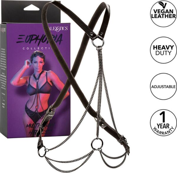 Arnés corporal de cadenas CalExotics Euphoria Multi Chain Harness