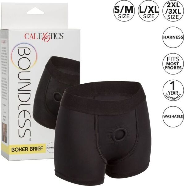 Arnés tipo bóxer CalExotics Boundless Boxer Brief L/XL en negro