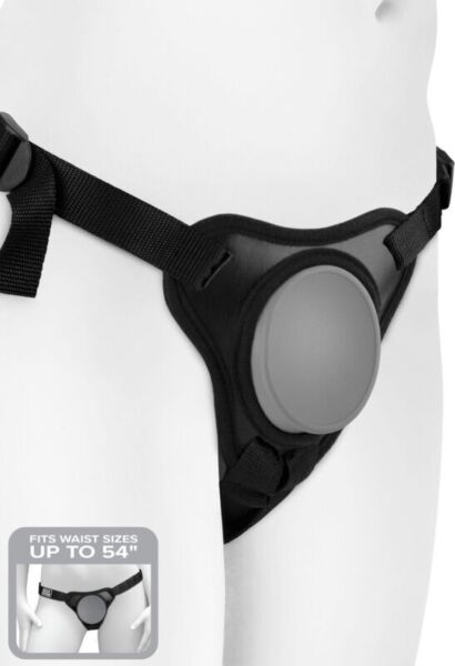 Arnés Pipedream Body Dock Elite Mini con placa de silicona y correas de nailon