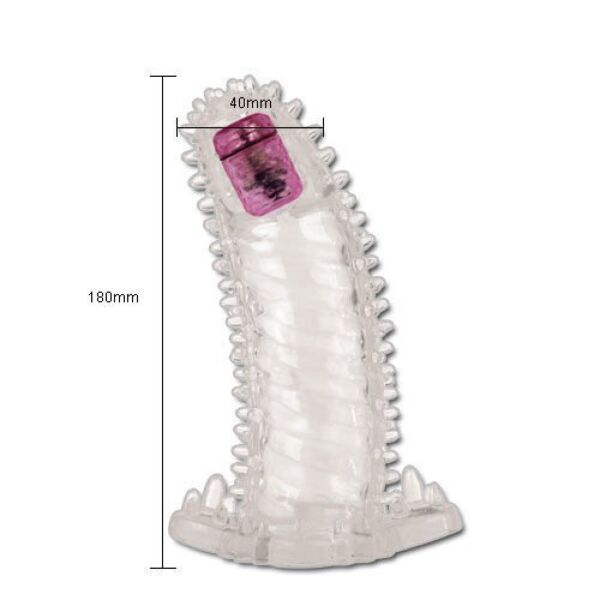 Funda para el pene Baile Brave II con punta vibradora