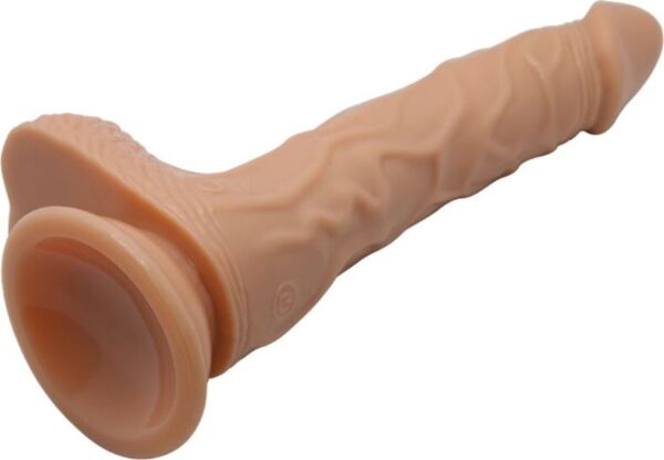Dildo realista Baile Beautiful Encounter, de color marrón claro, con ventosa en la base
