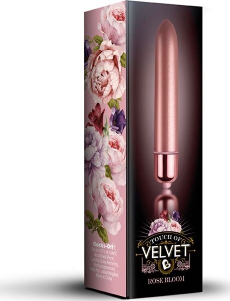 Bala vibradora Rocks Off Touch of Velvet Rose Bloom en color oro rosa