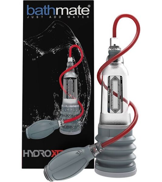 Bomba de pene hidráulica Bathmate Hydroxtreme 5 con su pera de mano