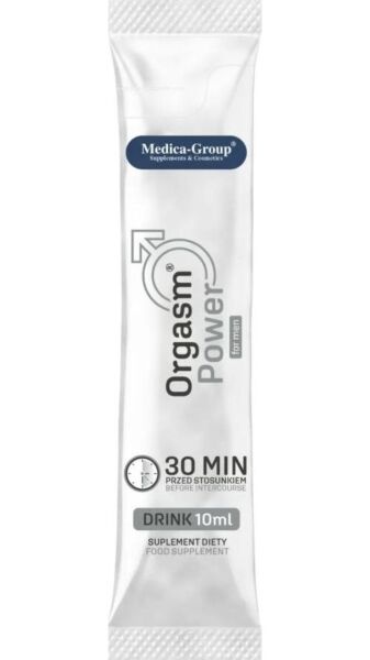 Complemento líquido Medica Group Orgasm Power Drink de 10 ml, sabor cereza