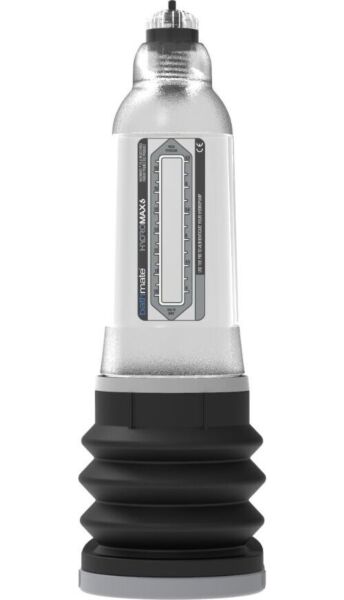 Bomba de pene Bathmate Hydromax 6 con su cilindro transparente