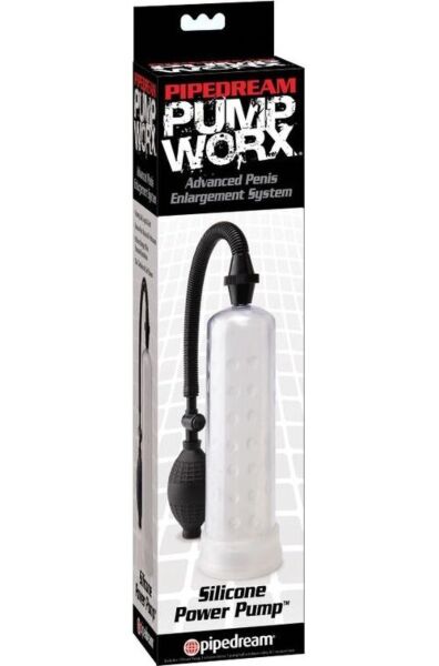 Bomba de erección Pump Worx de silicona con cilindro transparente