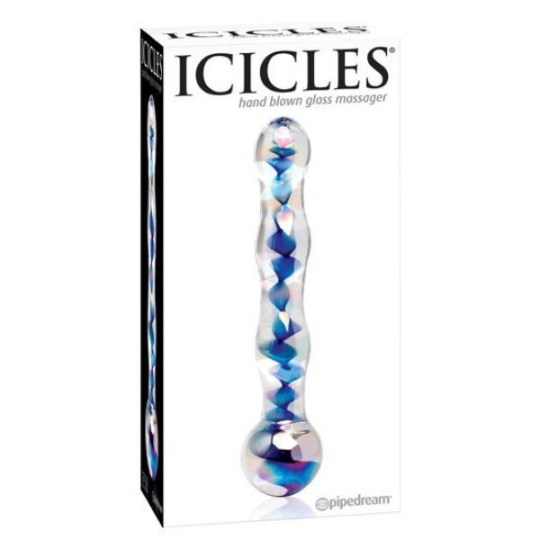 Masajeador de vidrio Pipedream Icicles N. 8